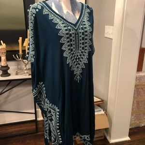 Johnny Was XL Teal Ladies Teal Tunic/dress